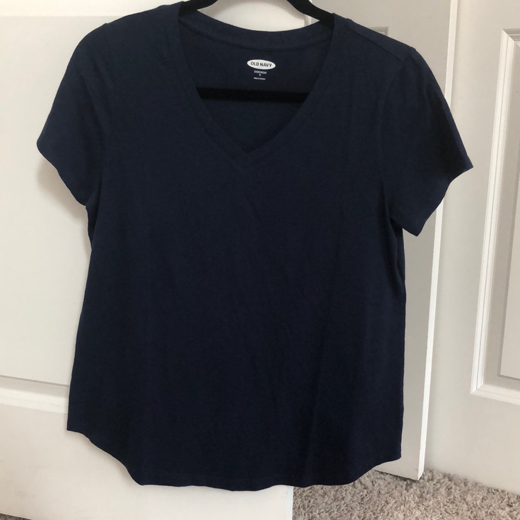 Old Navy Vneck Tshirt  Navy Blue  Small